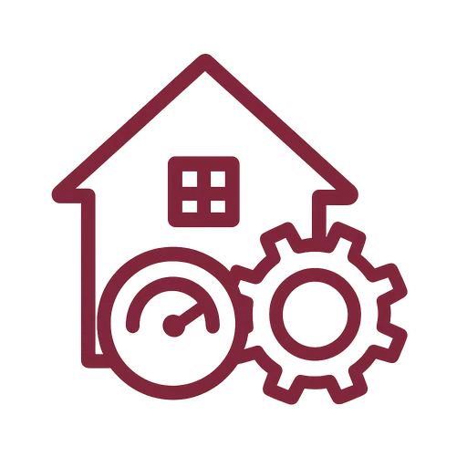 Shield and wrench icon representing safe and careful HVAC service practices
